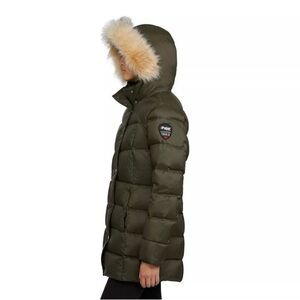 NEW Pajar Canada Down Jacket Hood in Army Green SZ S Roxy